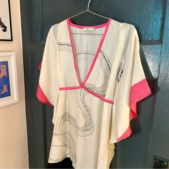 Charlotte Sparre silk kimono sleeve dress - Picture 2 of 9